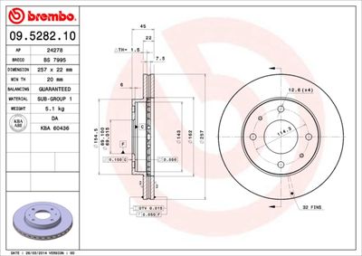 BREMBO 09.5282.10