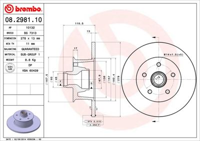 BREMBO 08.2981.10