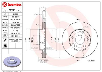 BREMBO 09.7291.20