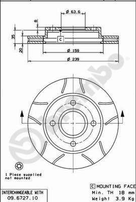 BREMBO 09.6727.77