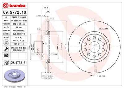 BREMBO 09.9772.10