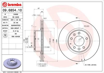 BREMBO 09.6854.10