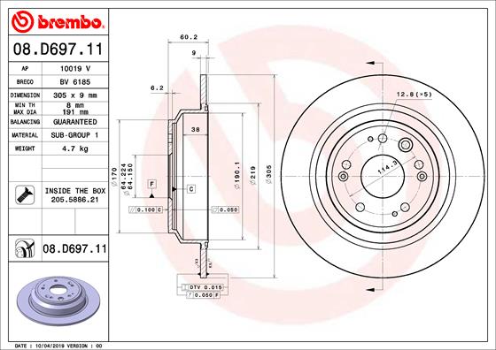 BREMBO 08.D697.11