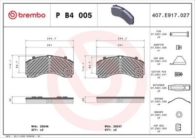 BREMBO P B4 005