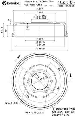 BREMBO 14.A676.10