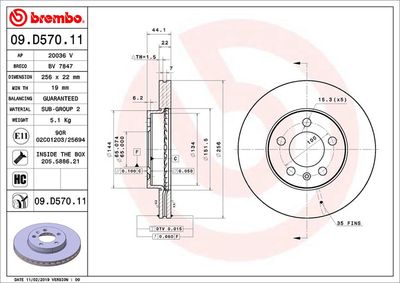 BREMBO 09.D570.11