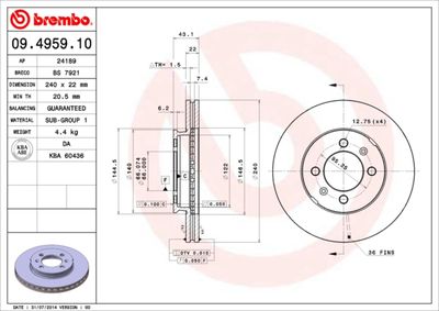 BREMBO 09.4959.10