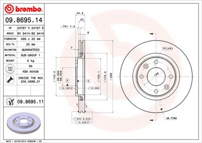 BREMBO 09.8695.11