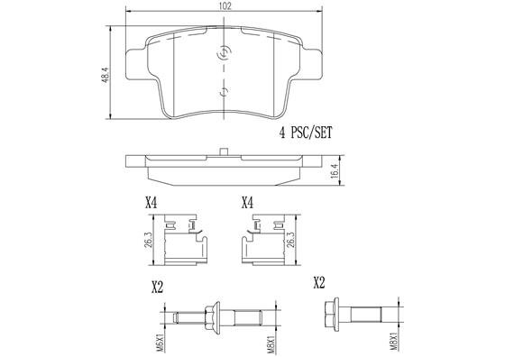 BREMBO P61085N