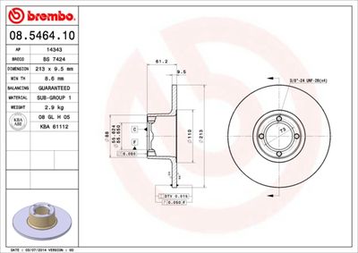 BREMBO 08.5464.10