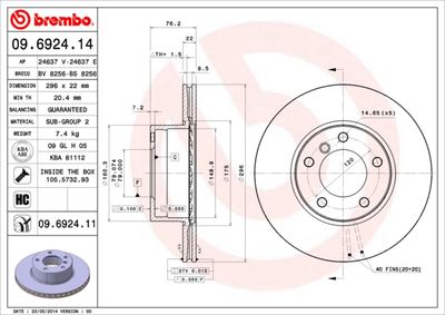 BREMBO 09.6924.11