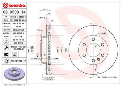 BREMBO 09.9508.11