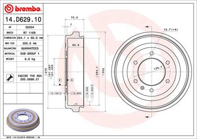 BREMBO 14.D629.10