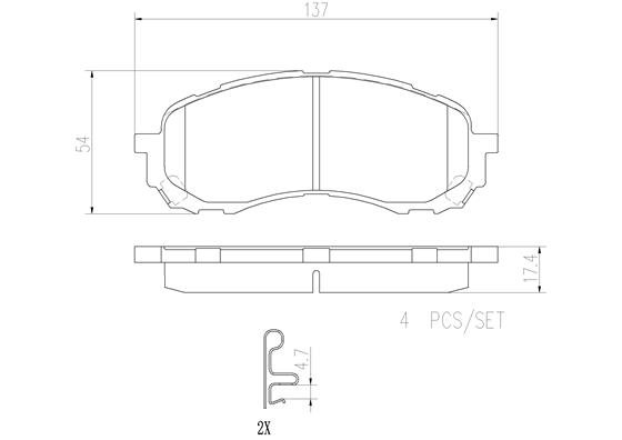 BREMBO P78015N