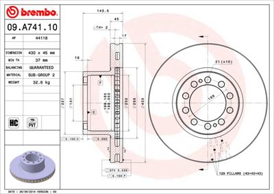 BREMBO 09.A741.10