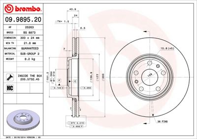 BREMBO 09.9895.20