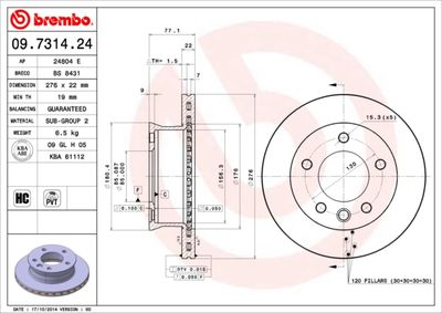 BREMBO 09.7314.24