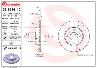 BREMBO 09.8616.10