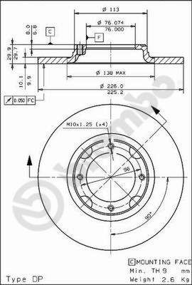 BREMBO 08.4414.10 BREMBO 08.4414.10