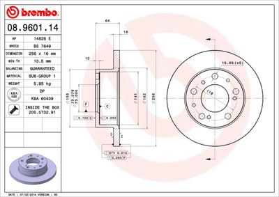 BREMBO 08.9601.14