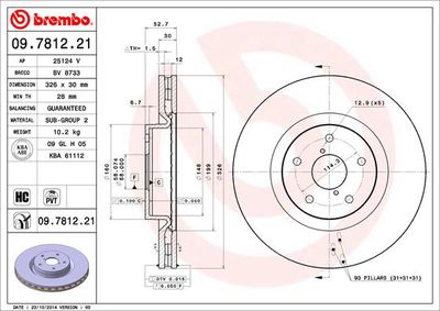 BREMBO 09.7812.21