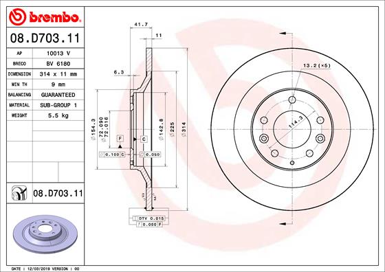 BREMBO 08.D703.11