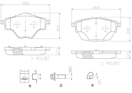 BREMBO P61124N