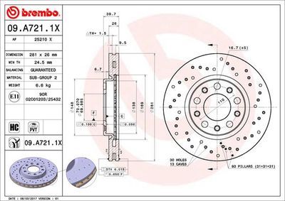 BREMBO 09.A721.1X