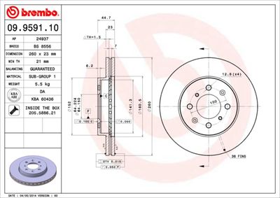 BREMBO 09.9591.10 BREMBO 09.9591.10