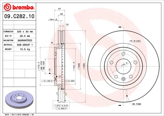 BREMBO 09.C282.11