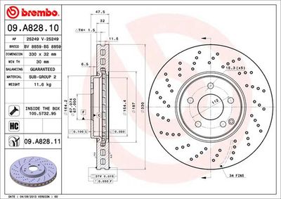 BREMBO 09.A828.11