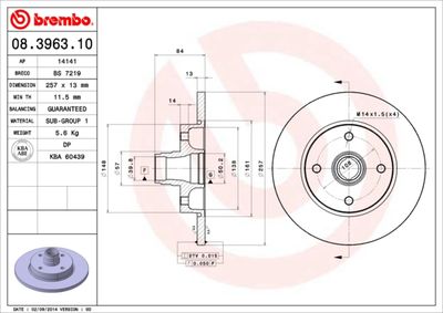 BREMBO 08.3963.10 BREMBO 08.3963.10
