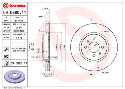 BREMBO 09.D880.11