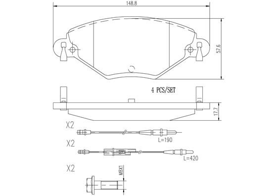 BREMBO P61071N