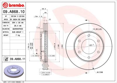 BREMBO 09.A868.10