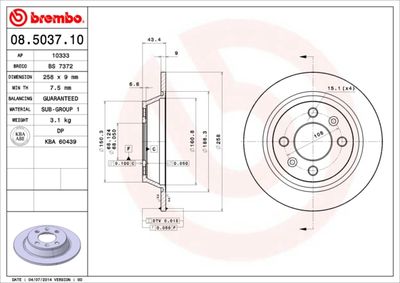 BREMBO 08.5037.10