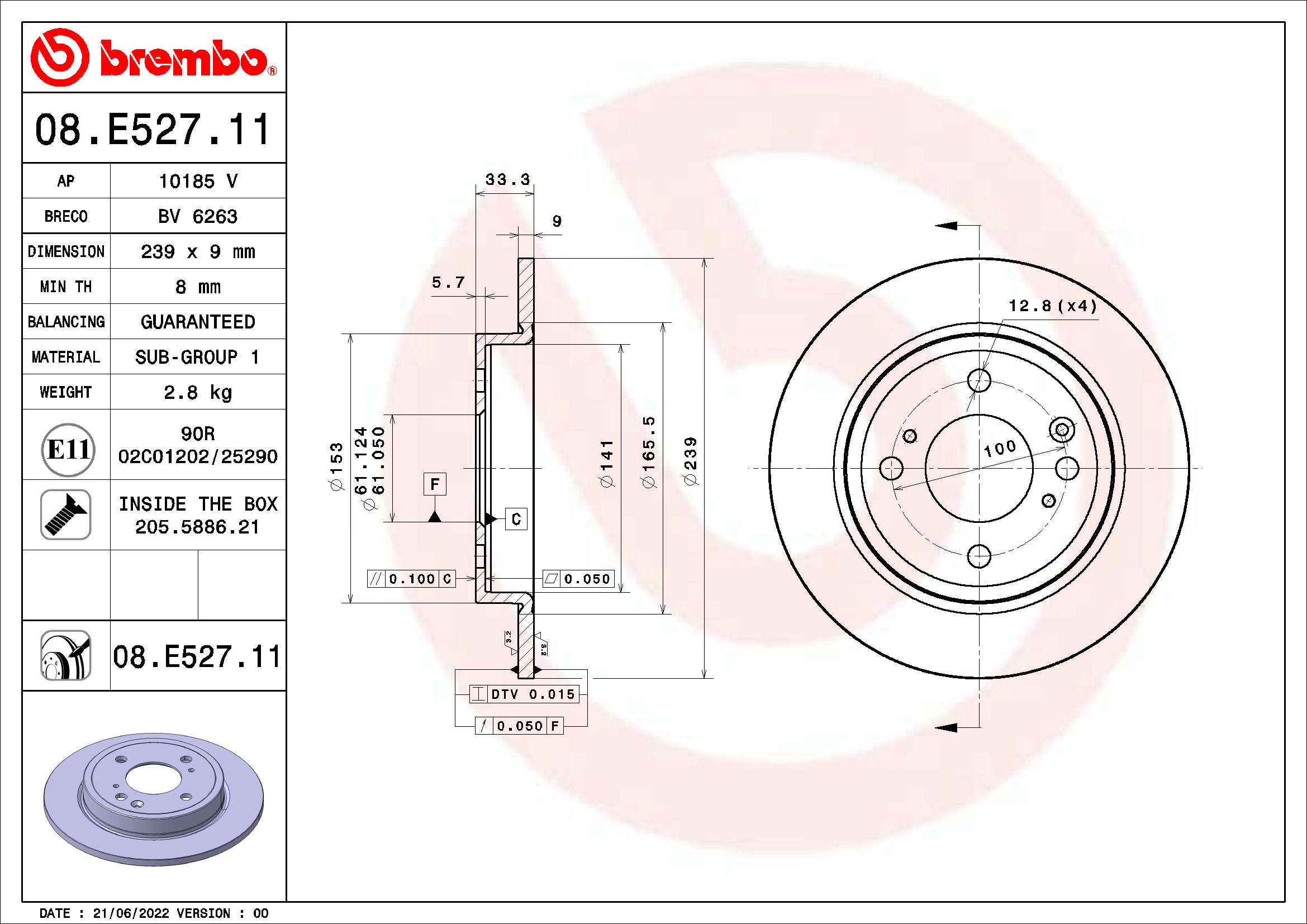 BREMBO 09.E528.11