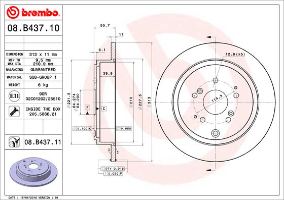 BREMBO 08.B437.10