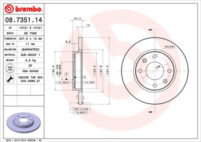 BREMBO 08.7351.14