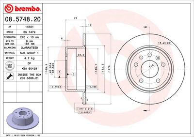 BREMBO 08.5748.20