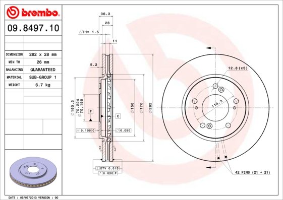 BREMBO 09.8497.10