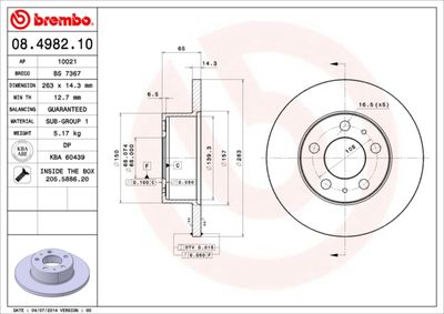 BREMBO 08.4982.10