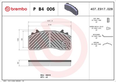 BREMBO P B4 006