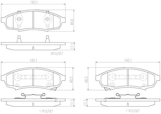 BREMBO P07003N