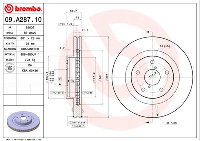 BREMBO 09.A287.10