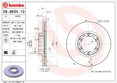 BREMBO 09.8634.10