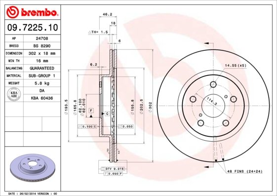 BREMBO 09.7225.11