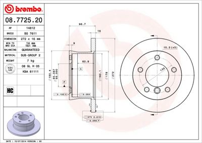 BREMBO 08.7725.20