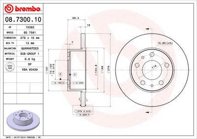 BREMBO 08.7300.10