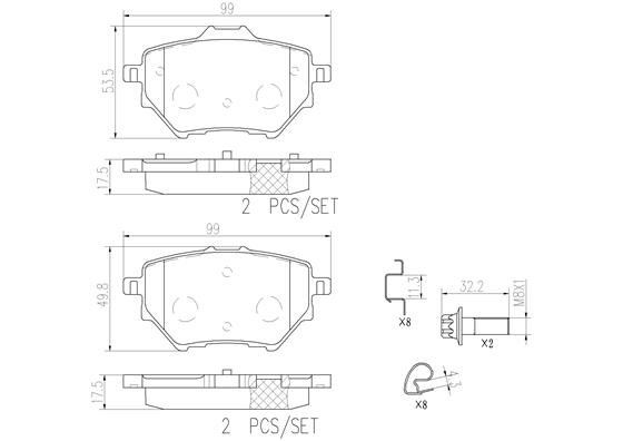 BREMBO P61122N